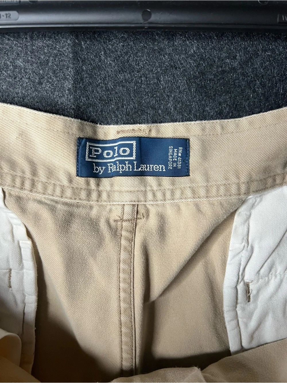 VTG Polo Ralph Lauren‎ Beige Cargo Shorts Men’s Size 36 Relaxed Fit Utility Y2K